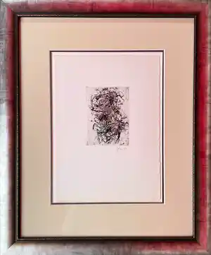Asger Jorn - Ets droge naald op handgeschept papier vendu pour 350€ !