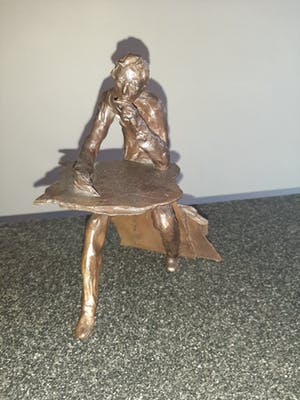Willy Peeters - Uniek bronzen beeld 'De Schrijver' kopen? Bied vanaf 350!