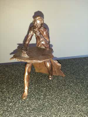 Willy Peeters - Uniek bronzen beeld 'De Schrijver' verkocht voor € 350!