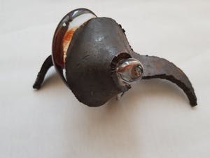 Theo ten Have - "De Krul" (nr. 41) teer glas en ruw ijzer sierlijk gekruld kopen? Bied vanaf 1045!