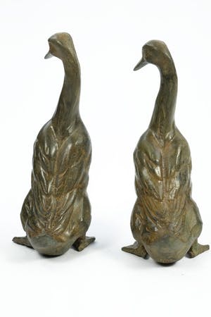 Pierre Chenet - Stel bronzen beelden van loopeenden kopen? Bied vanaf 215!