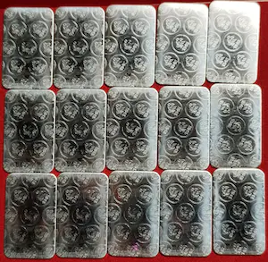 Internationaal Zilver - 25 x 1 gr .999 zilverbaartjes smelter Heimerle + Meuler r kopen? Bied vanaf 70!