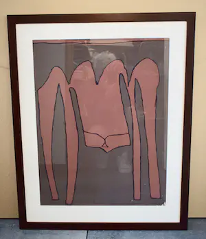 Klaas Gubbels - Zeefdruk Nr. 33 - Niet normale tafel zeefdruk - Geheel nieuw ingelijst kopen? Bied vanaf 365!