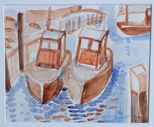 Arie Wols - Bootjes in de haven kopen? Bied vanaf 100!