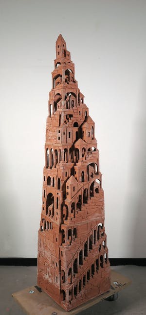 Arie J. Bouter - Terracotta, Toren van Babel (Zeer groot) kopen? Bied vanaf 500!