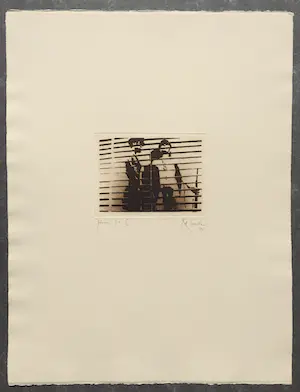 Rob Scholte - ets ‘Jaloezie’ - 1994 - oplage 50 kopen? Bied vanaf 125!