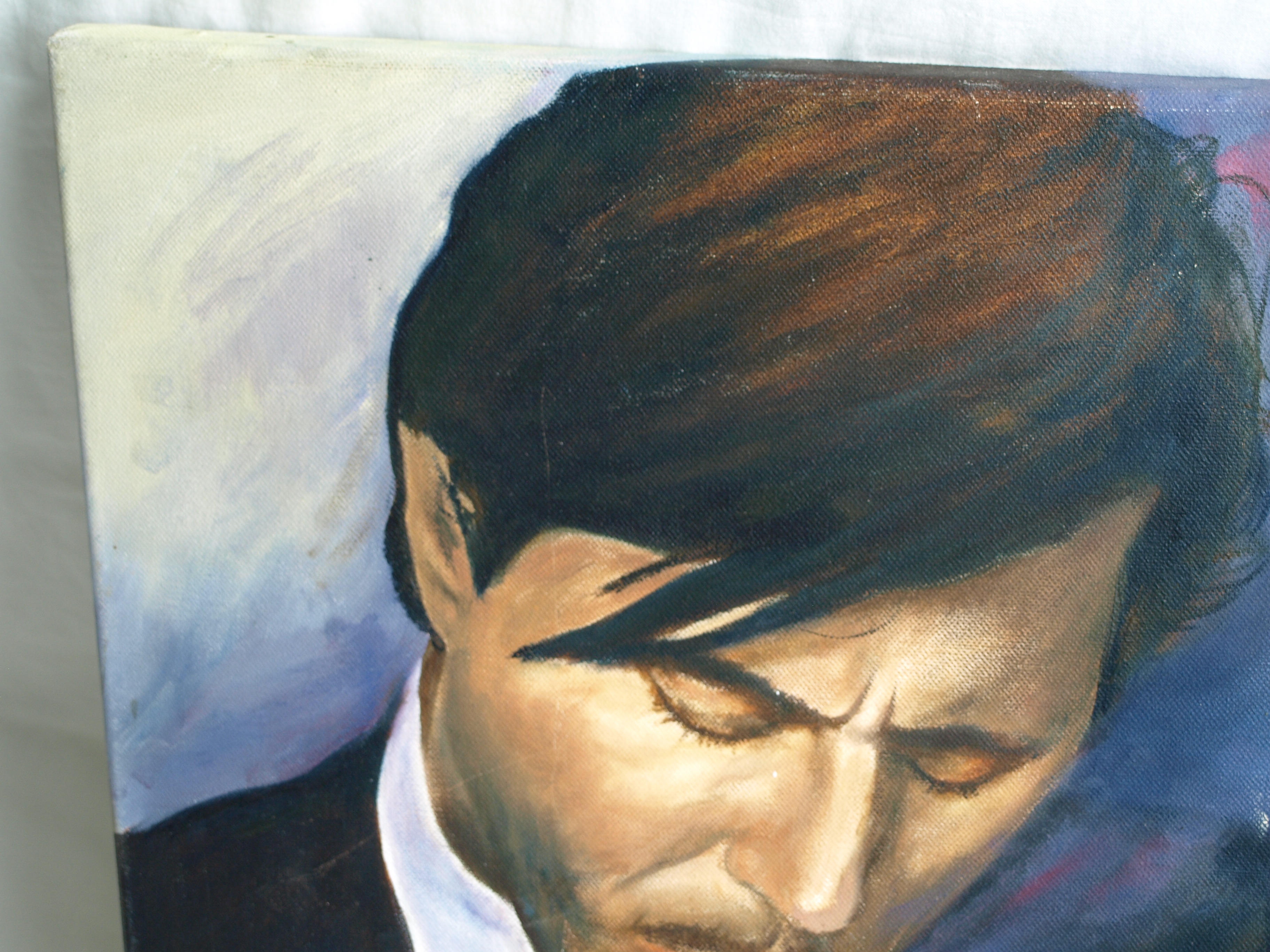 Niet of onleesbaar gesigneerd - Acrylverf op doek , Bryan Ferry ? – 60 x 50 cm - 2005 kopen? Bied vanaf 1!