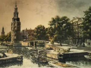 Cornelis Brandenburg - Oudeschans/Montelbaanstoren kopen? Bied vanaf 100!