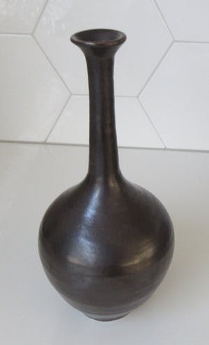 Niet of onleesbaar gesigneerd - Studio keramische Halsvaas gesigneerd GPF kopen? Bied vanaf 10!