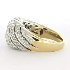 14k gouden ring met briljant geslepen diamanten tot. 0.50ct kopen? Bied vanaf 1500!