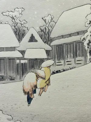 Ando Hiroshige - Sneeuwlandschap. Druk door Albert Carman. kopen? Bied vanaf 129!