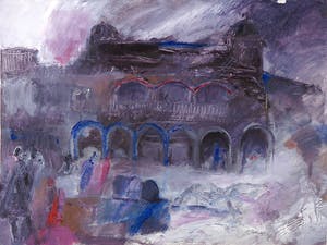 Franscz Witte - Acryl op papier, Zonder titel kopen? Bied vanaf 1!