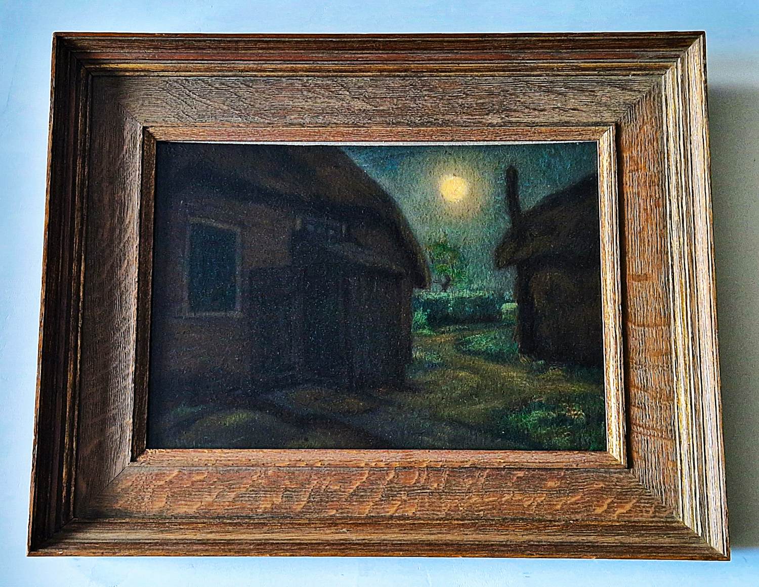 Hendrikus IJkelenstam - Sfeervol impressionistisch geschilderd olieverf "maan-nacht" - gesigneerd kopen? Bied vanaf 168!
