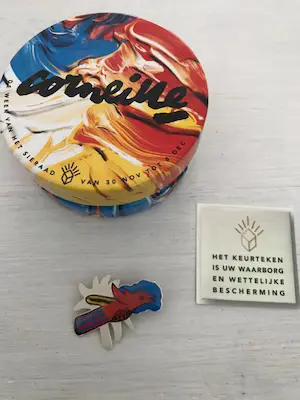 Corneille - Geëmailleerde zilveren designbroche kopen? Bied vanaf 49!