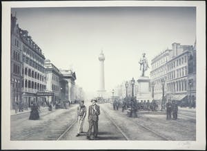 Niet of onleesbaar gesigneerd - Lot van vier offets, Diverse voorstellingen kopen? Bied vanaf 1!