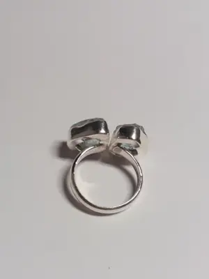 Set Zilveren sieraden  met Ruwe Aquamarijn . kopen? Bied vanaf 95!