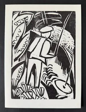 Karl Schmidt-Rottluff - Der Angler. Original-Holzschnitt. Werkverzeichnis Rathenau 4 kopen? Bied vanaf 130!