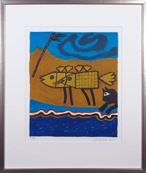 Corneille - Zeefdruk, Mémoire de Cuba I - Ingelijst kopen? Bied vanaf 1!