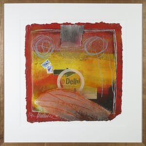 Theo Koster - Zeefdruk en collage, Delhi - Ingelijst kopen? Bied vanaf 40!
