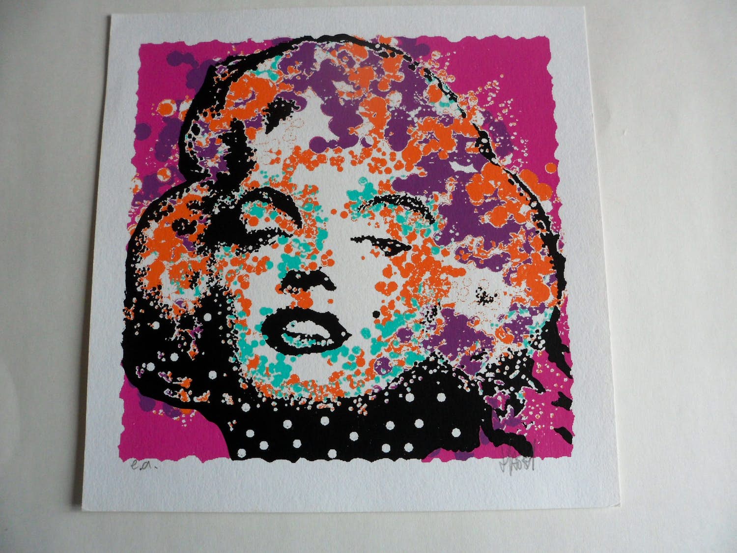 Ad van Hassel - Marilyn Monroe, zeefdruk kopen? Bied vanaf 20!