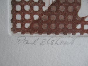 Paul Elshout - Ets gesigneerd kopen? Bied vanaf 20!