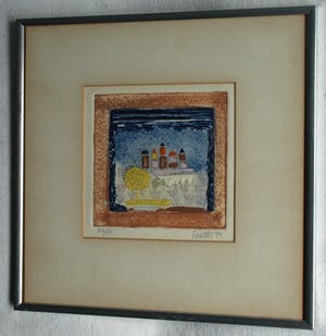 Louttre B. - ps. van Marc-Antoine Bissière (1926-2012) – Reliëfets , Zonder titel – ca 1970 kopen? Bied vanaf 50!