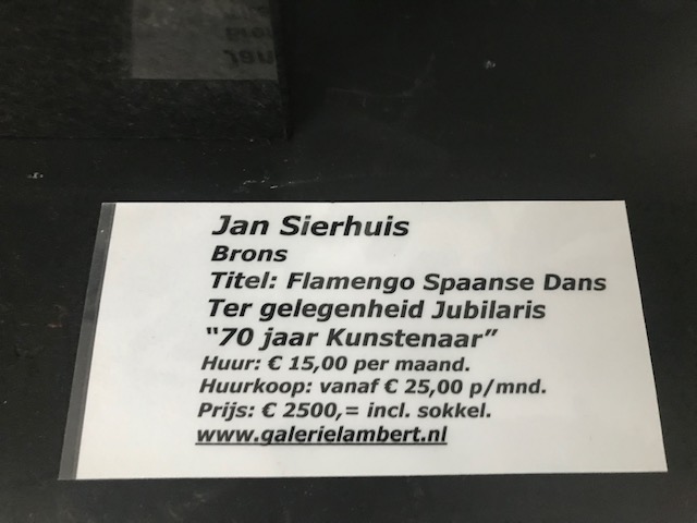 Jan Sierhuis - Flamenco, Spaanse dans.Ter gelegenheid van zijn jubilaris 70 jaar kunstenaar kopen? Bied vanaf 399!