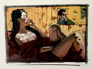 Nico Vrielink - Kleurenzeefdruk - Confrontatie met Gauguin III - Handgesigneerd kopen? Bied vanaf 85!