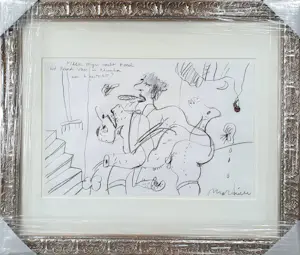 Anton Martineau - Unicum: 'Maak mijn nacht rood' (nieuw ingelijst!) kopen? Bied vanaf 170!