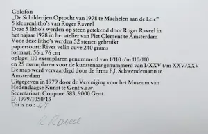 Roger Raveel - De schilderijenoptocht van 1978 te Machelen-aan-de-Leie, litho kopen? Bied vanaf 1495!