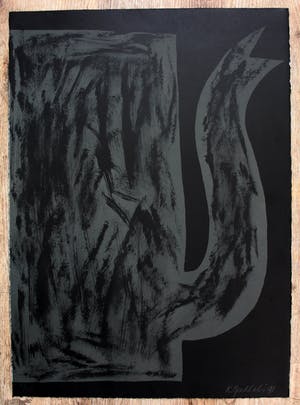 Klaas Gubbels - grote zeefdruk: Kan - 1991 kopen? Bied vanaf 295!