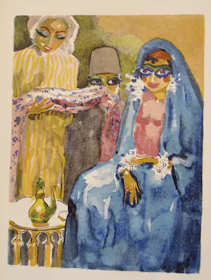 Kees van Dongen - Gravure uit 1001 nacht: 'La femme au voile bleu' kaufen? Bieten Sie von 1!
