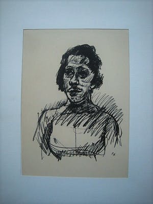 Oskar Kokoschka - Originele 1910 "der Blaue Reiter" Lithografie "portret Tilla Durieux" kopen? Bied vanaf 10!