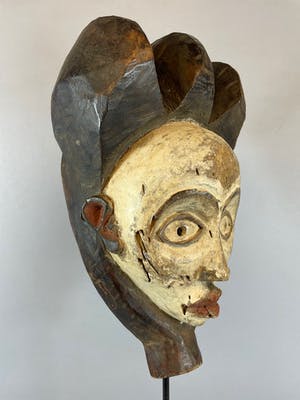 Vuvi - Tribal used African mask from the Lega - Congo. kopen? Bied vanaf 25!