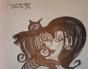 AcheterCorneille - Litho met boek: New York room 422 - 1977? Enchérissez de 250!