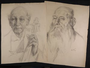 Niet of onleesbaar gesigneerd - Lot van 26 tekeningen in verschillende technieken kopen? Bied vanaf 1!