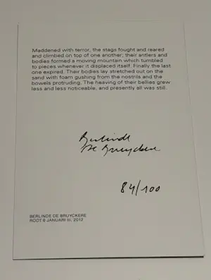 Berlinde De Bruyckere - EX LIBRIS - Rodt 6 januari III - offset + boekje kopen? Bied vanaf 200!