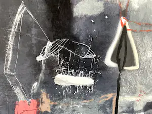 Anna Verrijt - Zeefdruk op papier op hout - Heksenkring kopen? Bied vanaf 1!