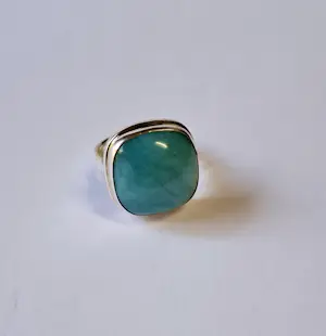 Nieuw Vintage handgemaakte sterlingzilveren turkooizen ring, kopen? Bied vanaf 45!