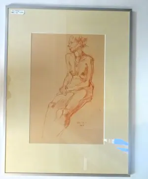 Joop Liesker - 2 x zittend naakt kopen? Bied vanaf 50!