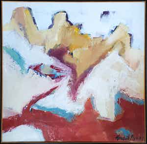 Hendrik Nijs - Schilderij: 'Mountain' (1997) - Zeer groot verkocht voor € 165!