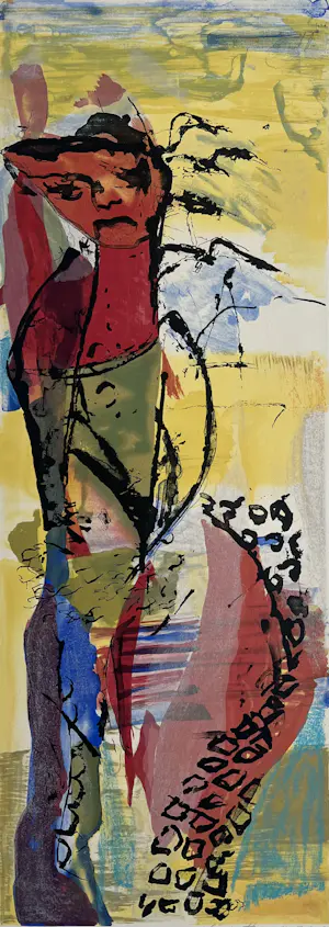 AcheterIlene Themen - handgesigneerde litho | 'Figure Scape II' | 2002? Enchérissez de 50!