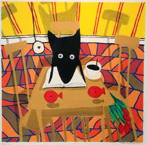 Peter Bastiaanssen - Zonder titel maar met lijst! verkocht voor € 175!