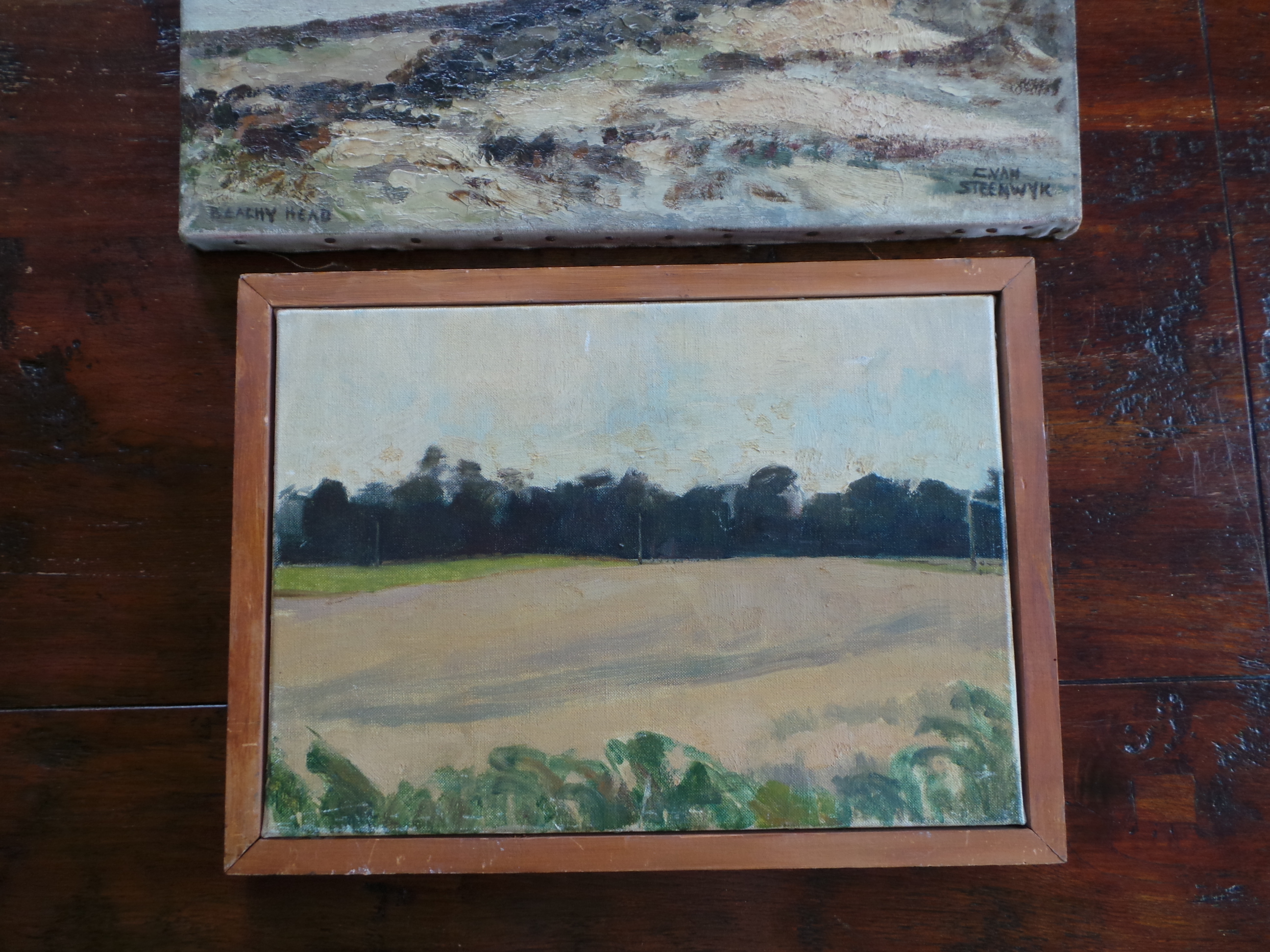 Niet of onleesbaar gesigneerd - Twee landschap kopen? Bied vanaf 1!