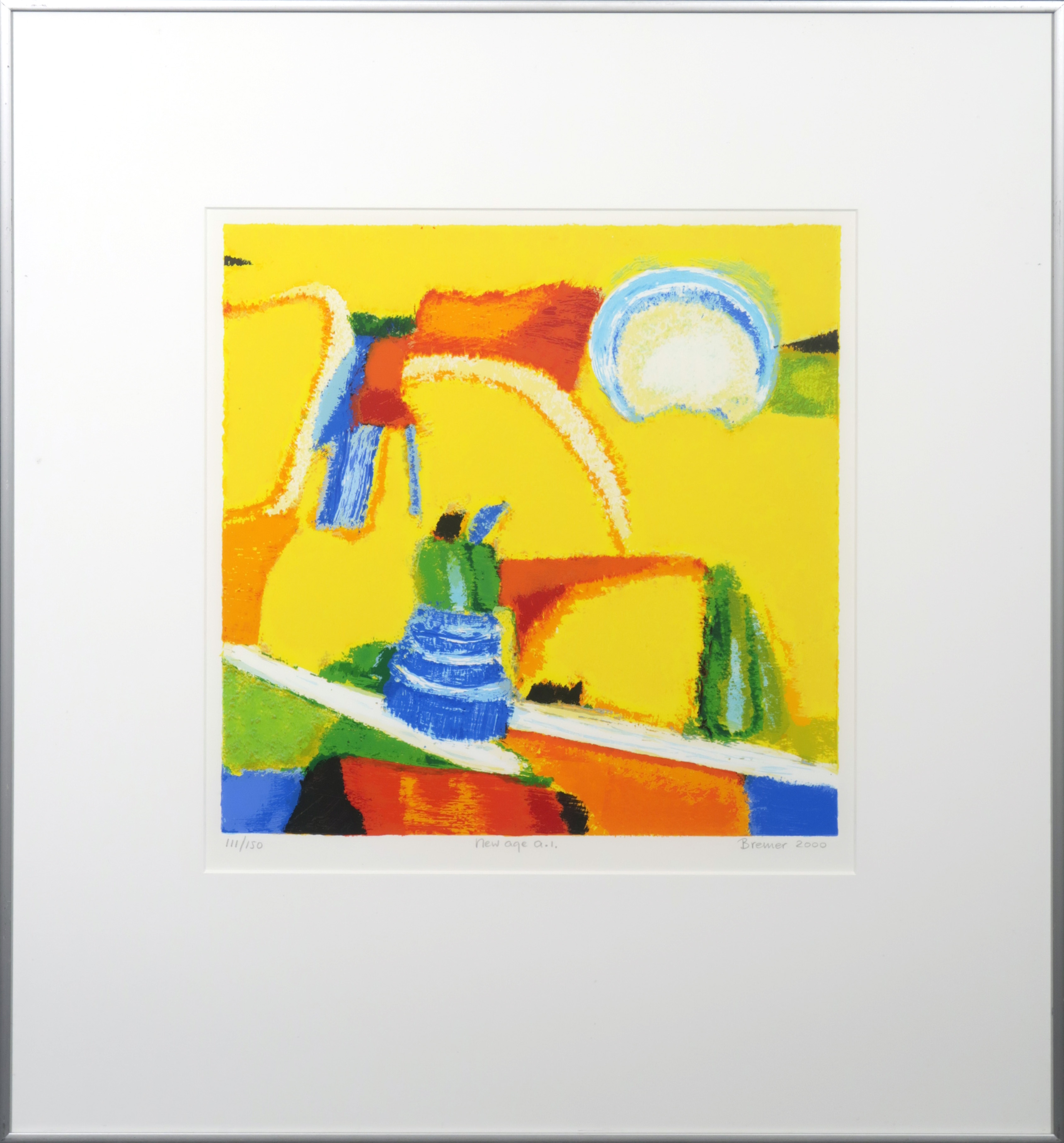Saskia Bremer - Zeefdruk, New Age a.1. - Ingelijst kopen? Bied vanaf 20!