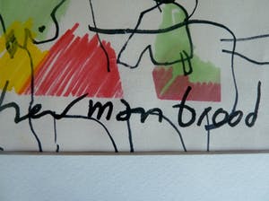 Herman Brood - Hop paardje - Unieke tekening - 1992 kopen? Bied vanaf 295!