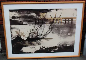 Gerti Bierenbroodspot - Ingelijste litho: "Labyrinth"(Groot werk) kopen? Bied vanaf 125!