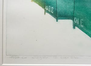 Sylvia Oudkerk - De slager in Lanzou | kleurenets - ingelijst kopen? Bied vanaf 35!