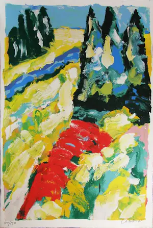 Jan Cremer - Zeefdruk. Fiume azzurro, zeefdruk (groot!). kopen? Bied vanaf 175!