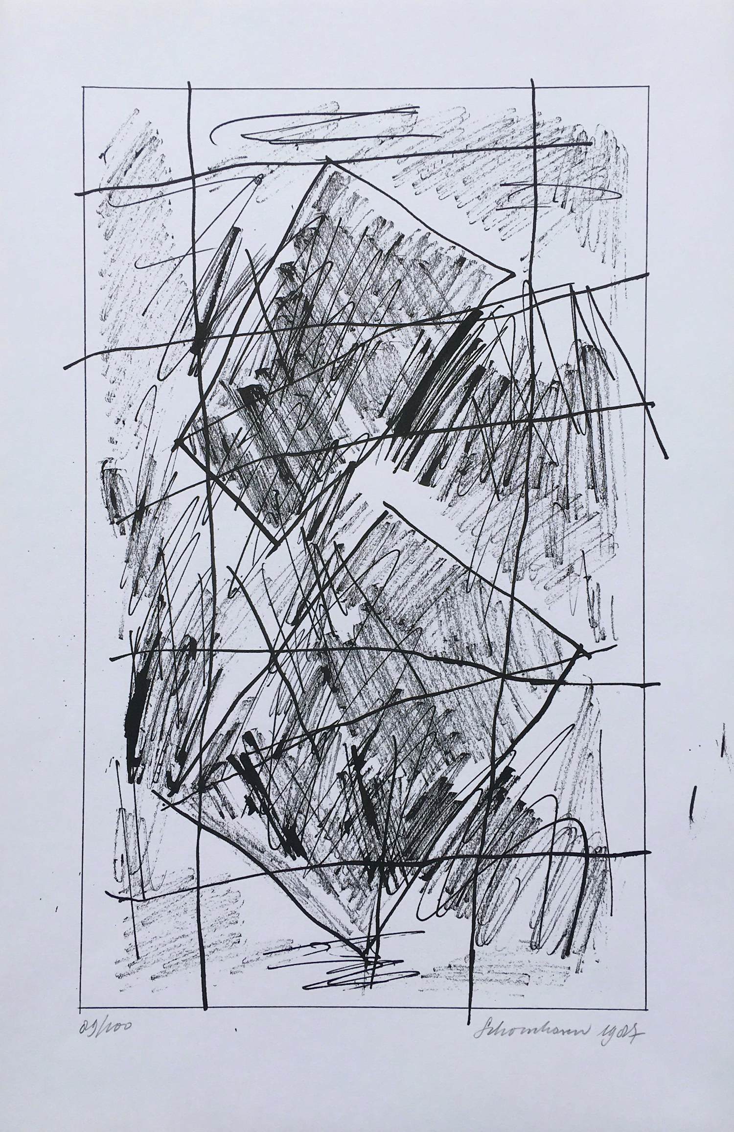 AcheterJan Schoonhoven - minimalistische zeefdruk - 1987 - oplage 100 ex.? Enchérissez de 250!